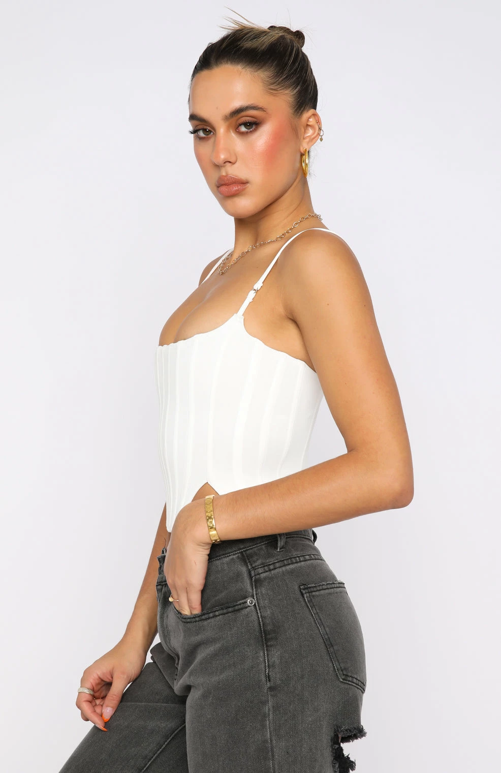 Living Large Bustier White 3 Living Large Bustier White - Image 3