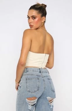 First Take Strapless Corset Beige -Outlet The Lounge Vibe Store 01.06.22 1475