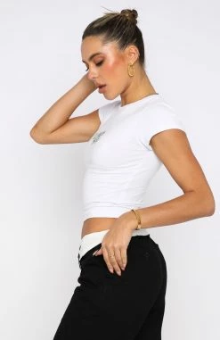 My Only Wish Baby Tee White 8 My Only Wish Baby Tee White -Outlet The Lounge Vibe Store 01.06.22 1726