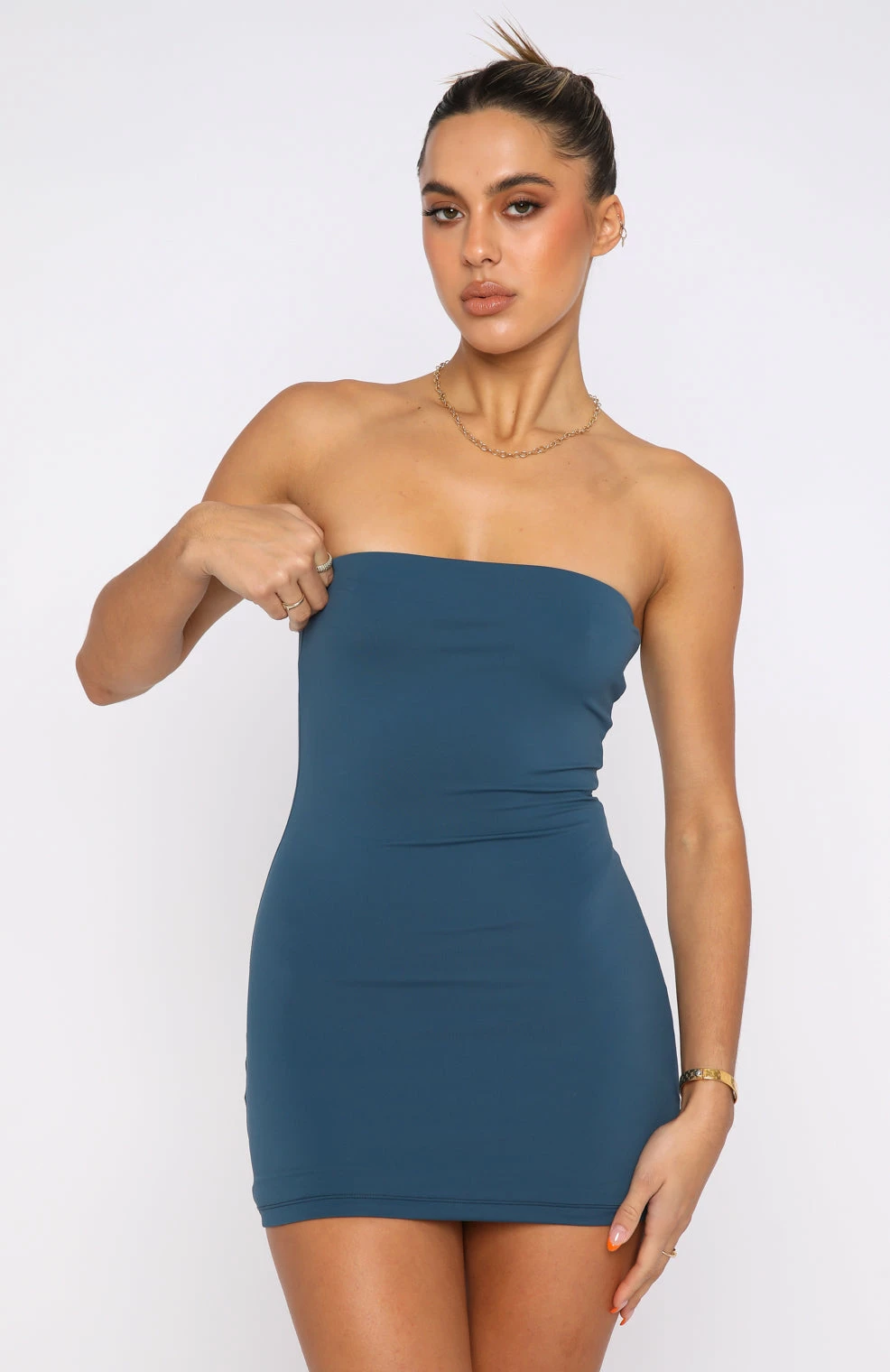 I've Got Plans Mini Dress Dark Teal 2 I've Got Plans Mini Dress Dark Teal - Image 2