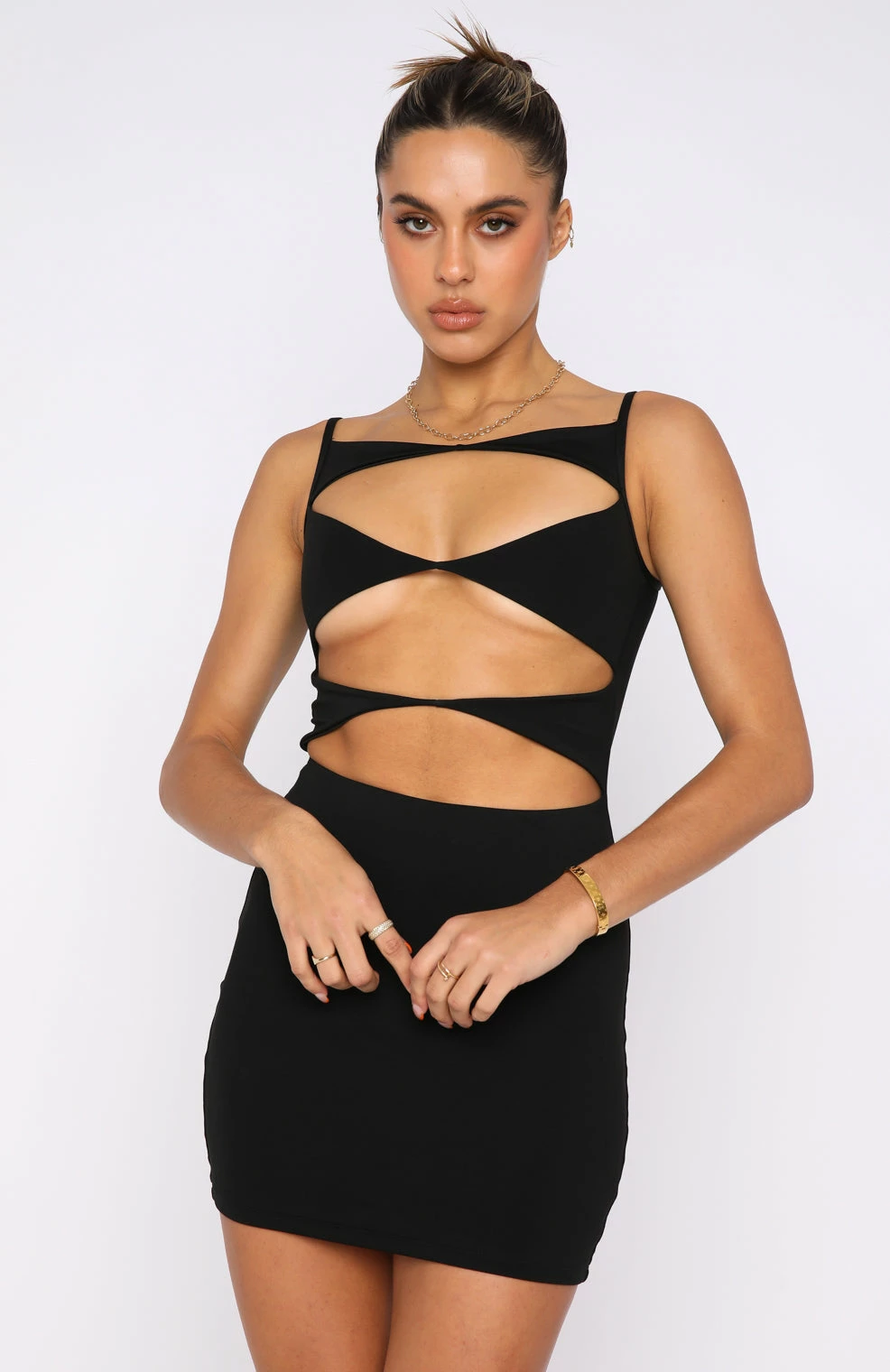 Eyes On Me Mini Dress Black 2 Eyes On Me Mini Dress Black - Image 2