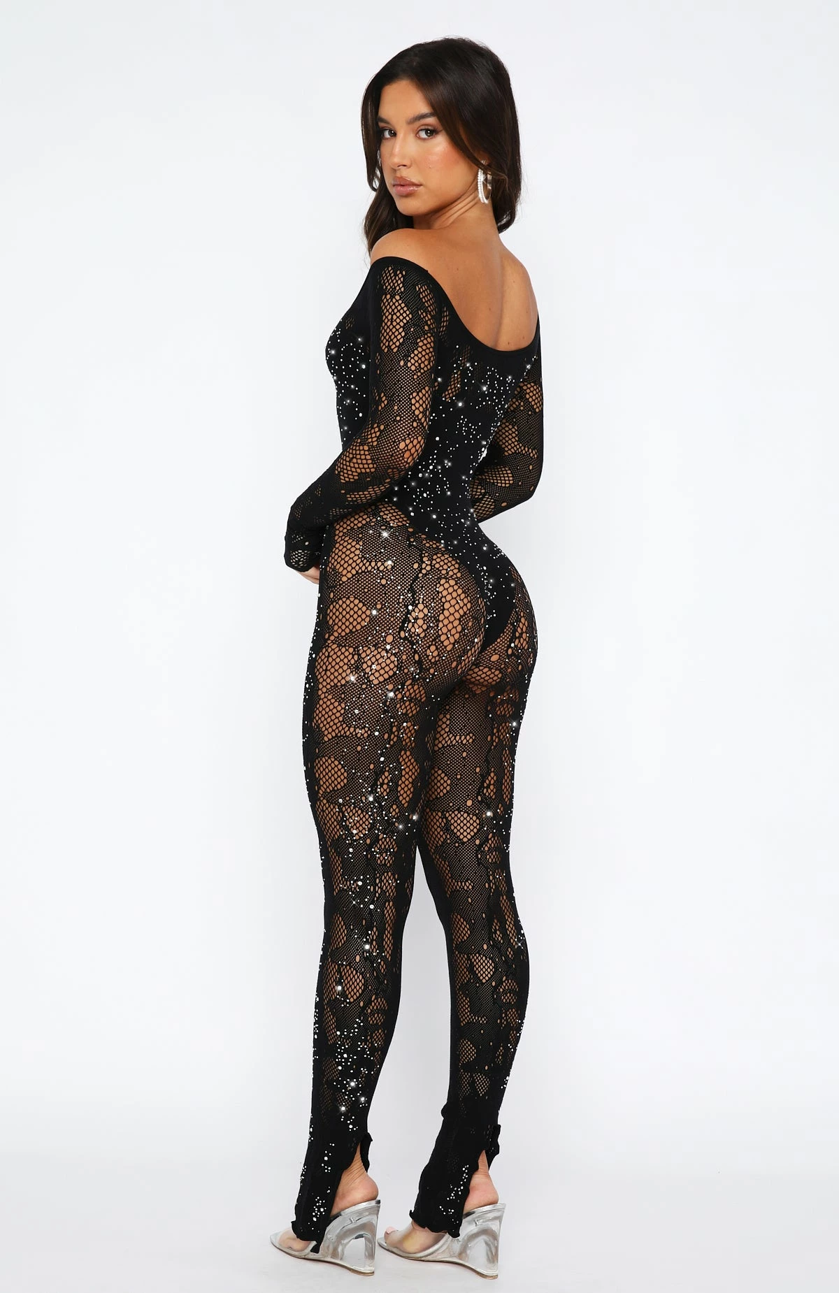 Pressure Makes Diamonds Long Sleeve Jumpsuit Black 4 Pressure Makes Diamonds Long Sleeve Jumpsuit Black - Image 4