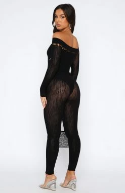 Late Night Vibes Long Sleeve Jumpsuit Black 9 Late Night Vibes Long Sleeve Jumpsuit Black -Outlet The Lounge Vibe Store 02.06.2330218