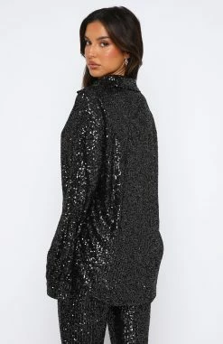 Sweetest Sin Sequin Shirt Black 6 Sweetest Sin Sequin Shirt Black -Outlet The Lounge Vibe Store 02.06.2330448