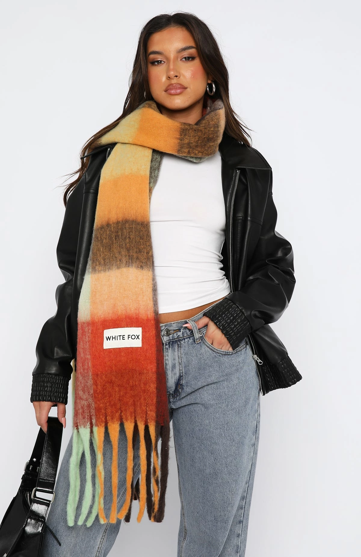 Winter Warmth Oversized Scarf Rust 2 Winter Warmth Oversized Scarf Rust - Image 2