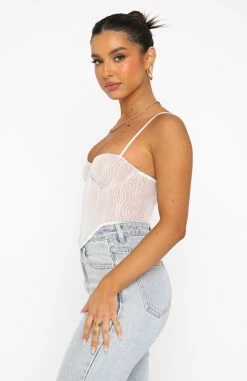 Take A Chance Bustier White -Outlet The Lounge Vibe Store 02.08.22 160