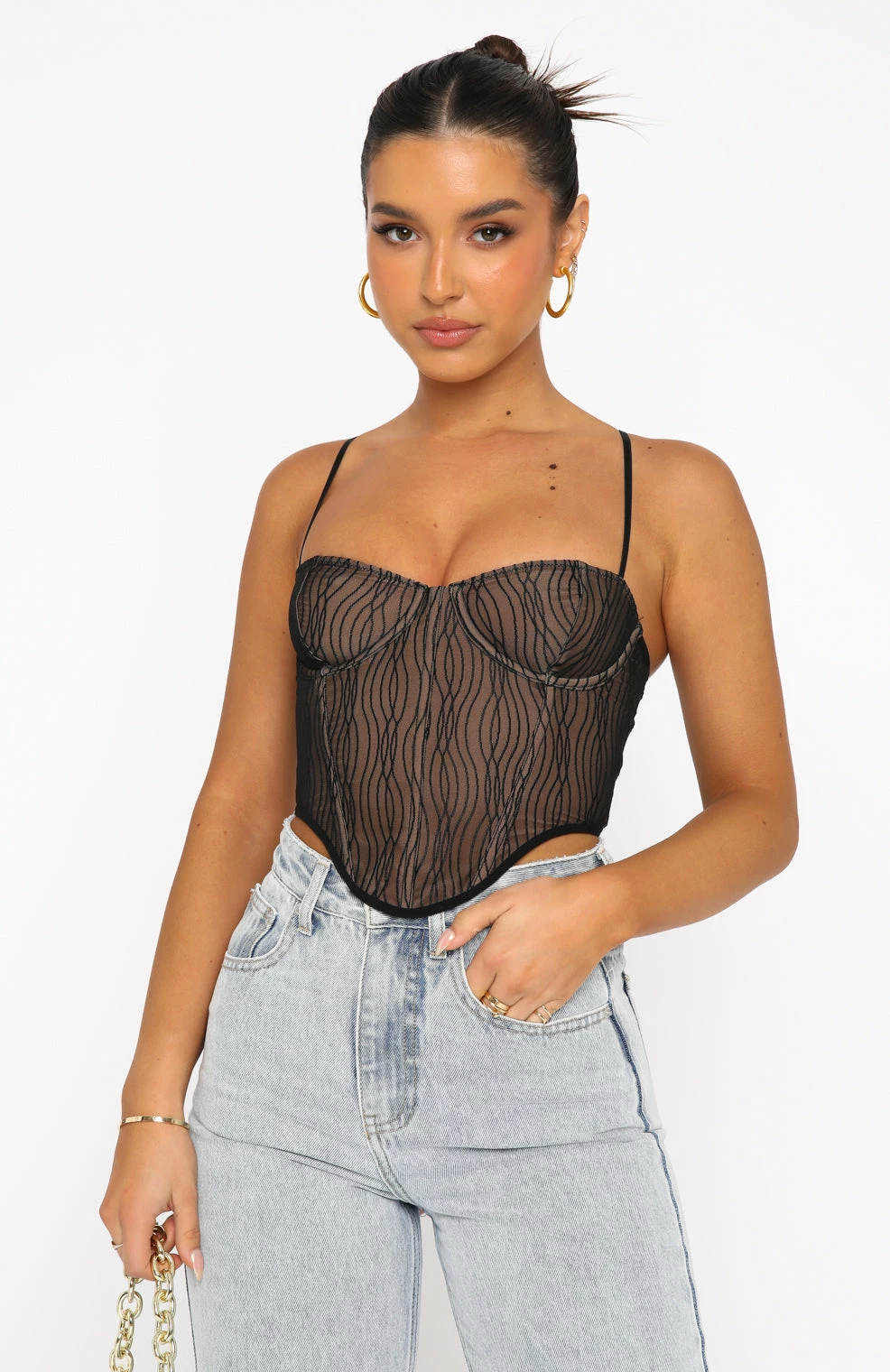 Take A Chance Bustier Black 2 Take A Chance Bustier Black - Image 2