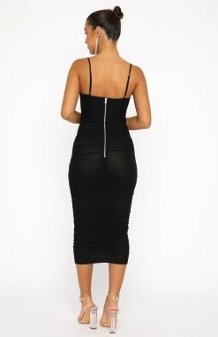 Full Of Flavour Midi Dress Black 8 Full Of Flavour Midi Dress Black -Outlet The Lounge Vibe Store 02.08.22 851