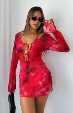 I Believed It Long Sleeve Mini Dress Magenta Floral -Outlet The Lounge Vibe Store 023A4B4D FEC0 4BF1 AF70 EAFDA3CFC05E