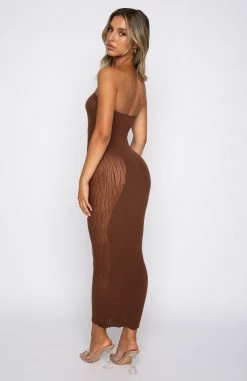 Your Peace Midi Dress Chocolate -Outlet The Lounge Vibe Store 03.02.21 1214