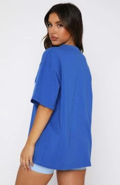 Leisure Series Oversized Tee Cobalt -Outlet The Lounge Vibe Store 03.11.2213829