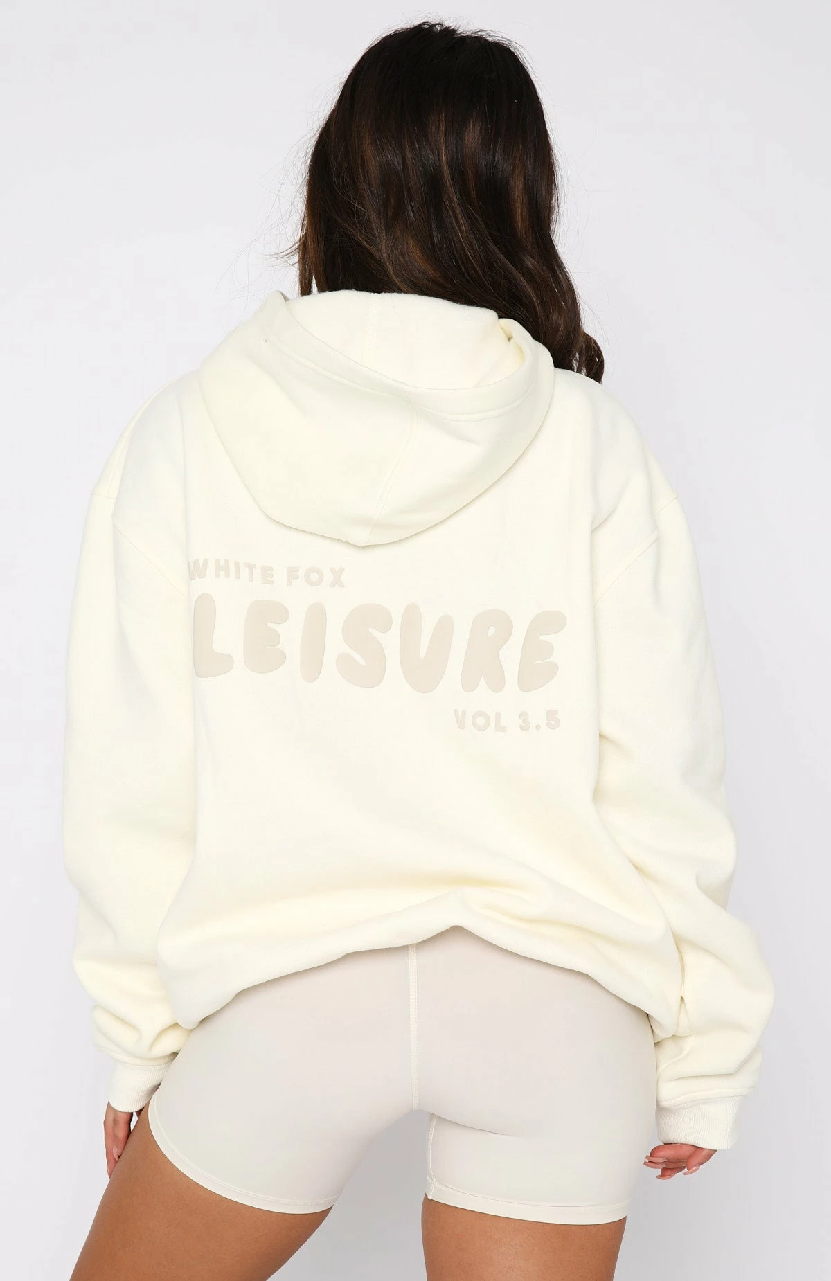 Leisure Series Oversized Hoodie Cream 4 Leisure Series Oversized Hoodie Cream - Image 4