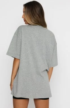 Varsity Tee Dusty Grey Marle -Outlet The Lounge Vibe Store 03.12.20p2 027