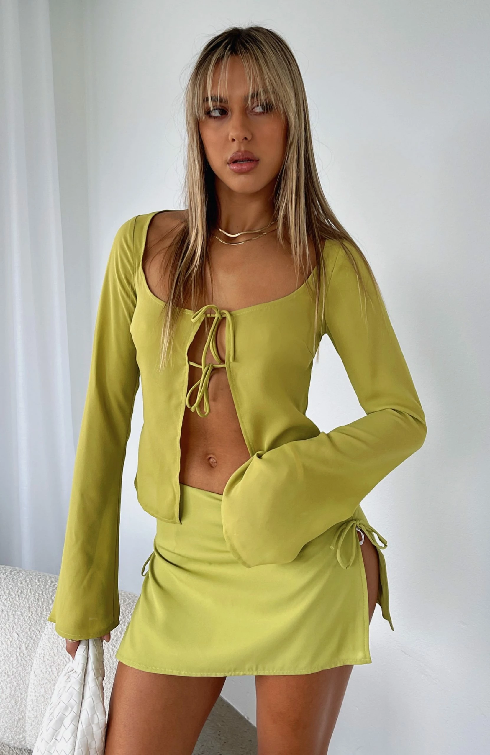 New Flame Mini Skirt Matcha 6 New Flame Mini Skirt Matcha - Image 6