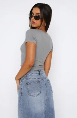 Hearts On Fire Top Grey -Outlet The Lounge Vibe Store 04.05.2327056