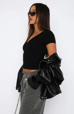 Hearts On Fire Top Black -Outlet The Lounge Vibe Store 04.05.2327084