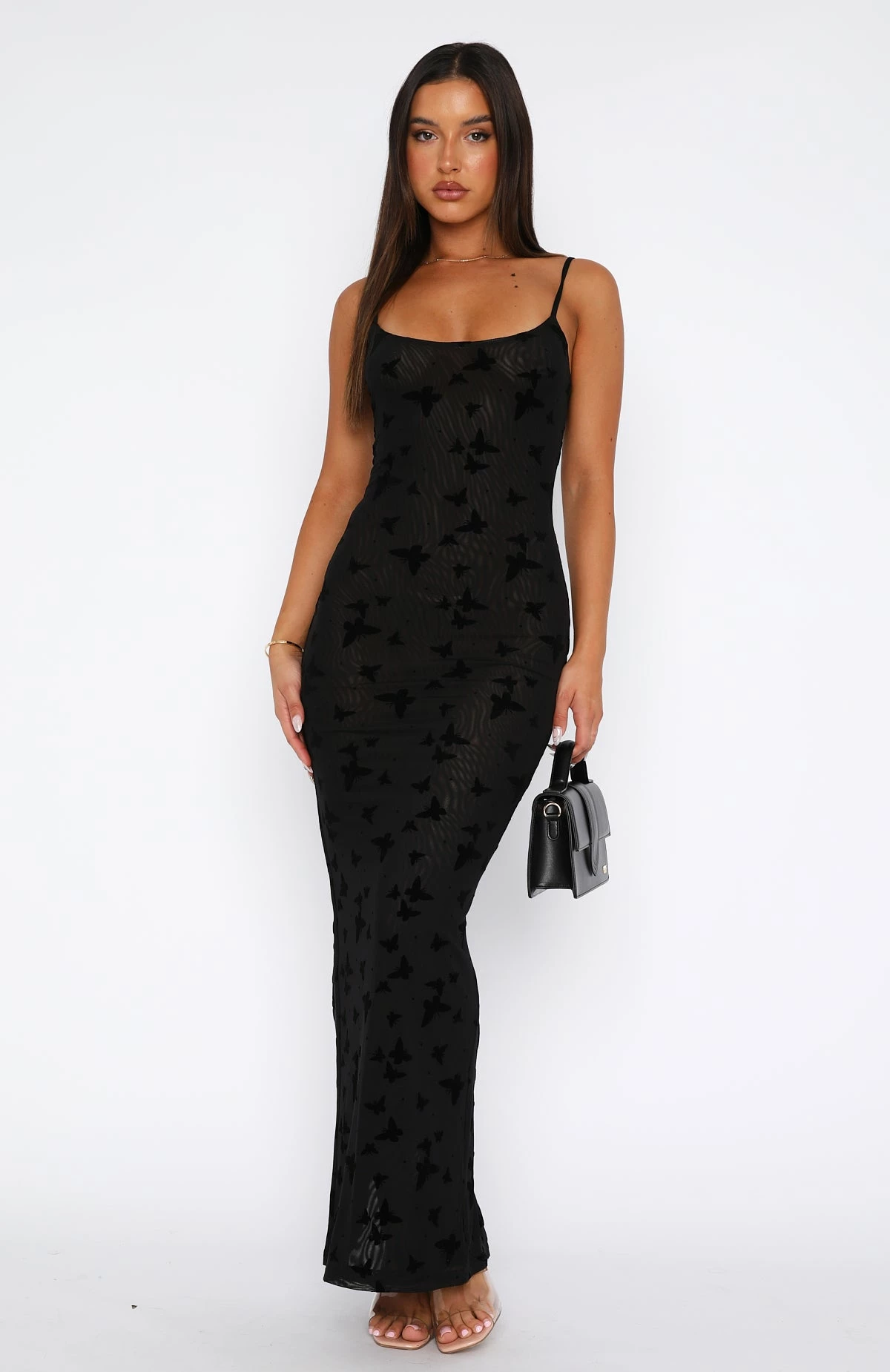 There For Me Maxi Dress Black Butterfly 2 There For Me Maxi Dress Black Butterfly - Image 2