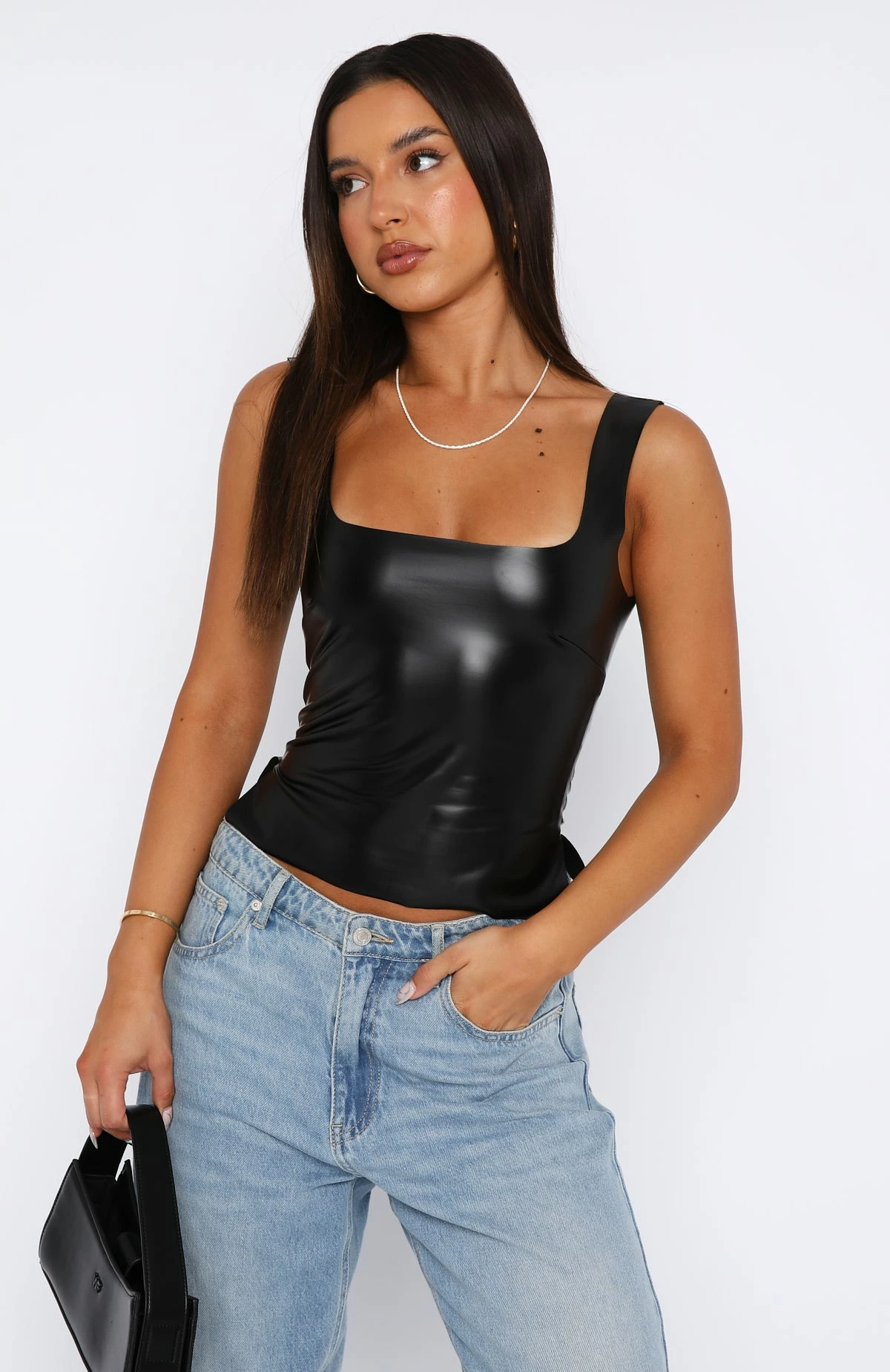 Unbothered By You Crop Black 2 Unbothered By You Crop Black - Image 2