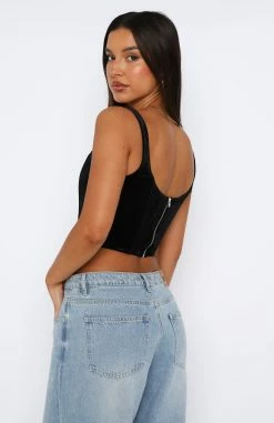 Running On My Mind Bustier Black -Outlet The Lounge Vibe Store 04.05.2327586