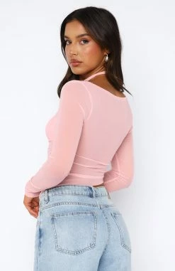 Passion For You Long Sleeve Top Baby Pink -Outlet The Lounge Vibe Store 04.08.2345217 2
