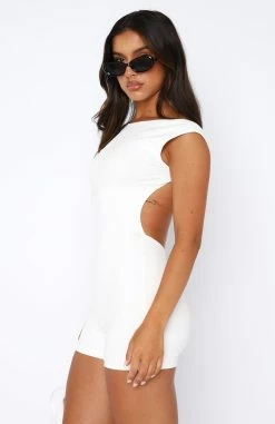 We Won't Stop Playsuit White -Outlet The Lounge Vibe Store 04.08.2345280