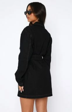 Sweet Moments Long Sleeve Denim Dress Indigo Wash 9 Sweet Moments Long Sleeve Denim Dress Indigo Wash -Outlet The Lounge Vibe Store 04.08.2345357