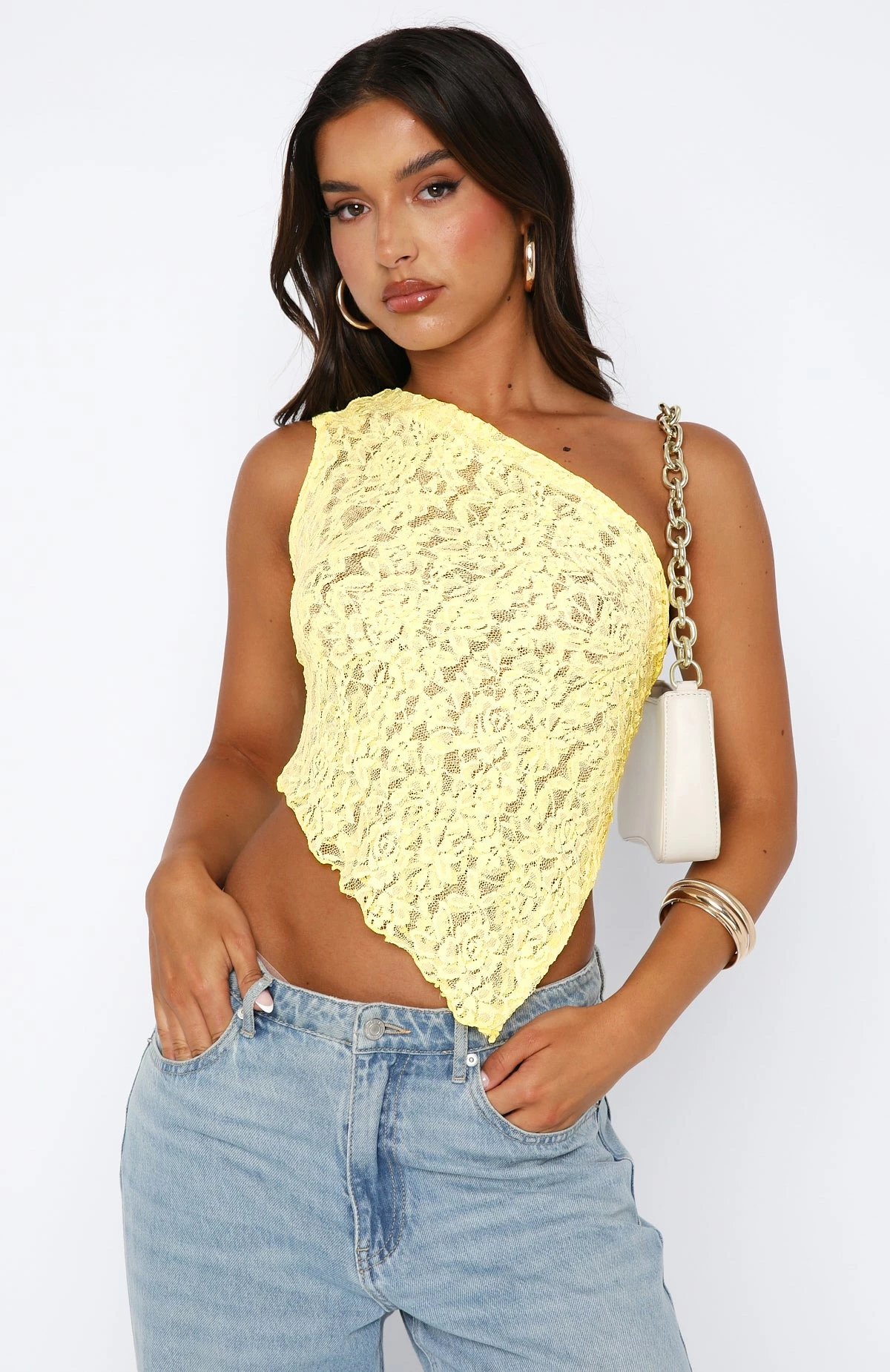 It's A Love Story Lace Top Lemon 2 It's A Love Story Lace Top Lemon - Image 2