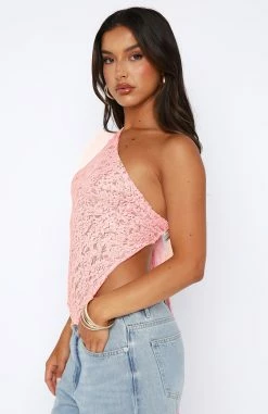 It's A Love Story Lace Top Pink -Outlet The Lounge Vibe Store 04.08.2345765