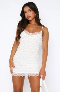 Sugar And Spice Lace Mini Dress White -Outlet The Lounge Vibe Store 04.08.2345848