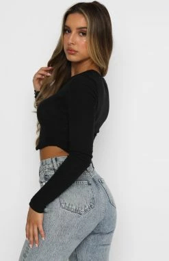 Risky Love Long Sleeve Crop Black 8 Risky Love Long Sleeve Crop Black -Outlet The Lounge Vibe Store 04.11.20 1612