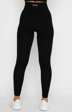 Seamless High Waisted Leggings Black -Outlet The Lounge Vibe Store 04.11.20 2754