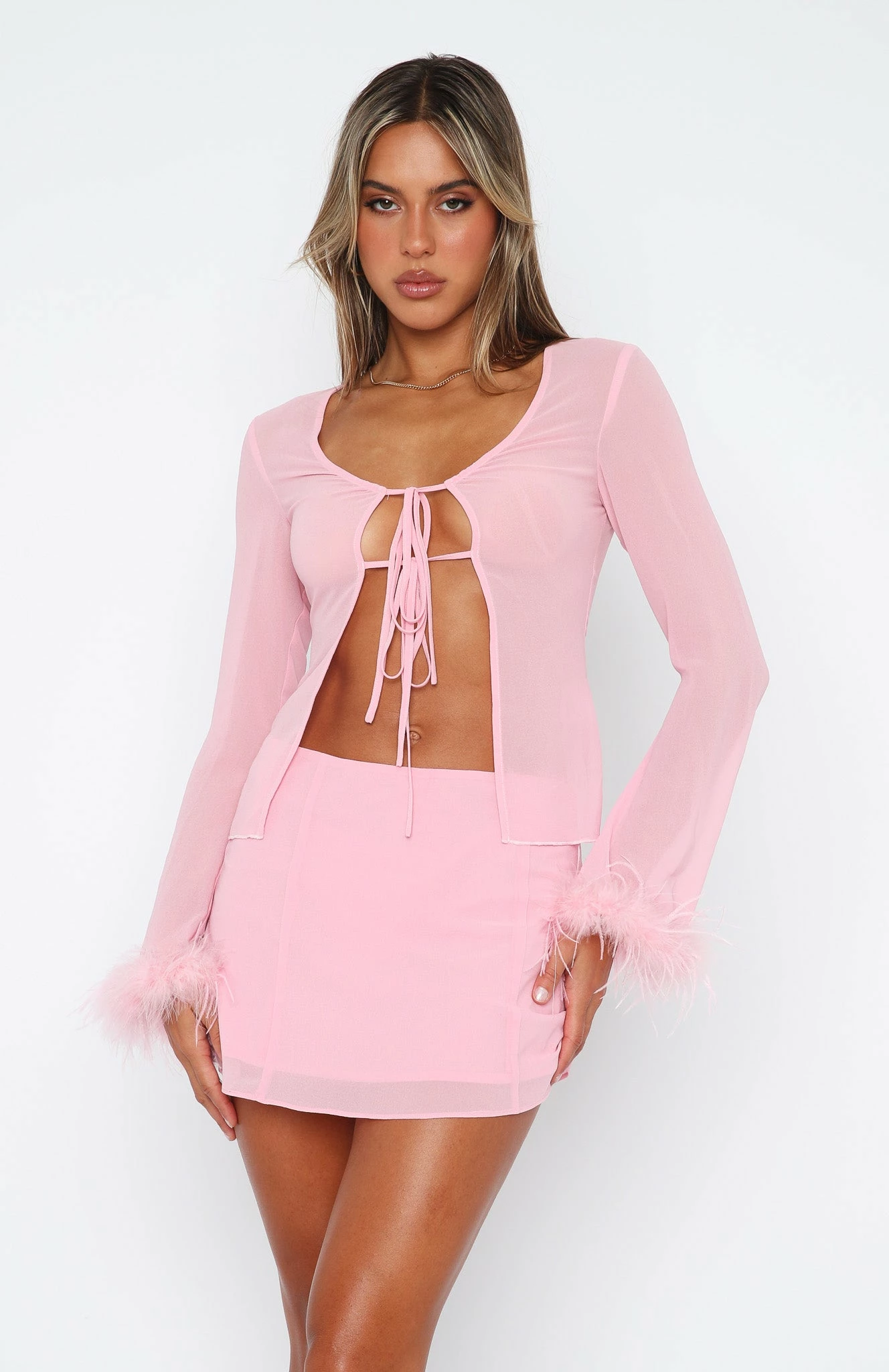 Spice It Up Long Sleeve Top Pink 2 Spice It Up Long Sleeve Top Pink - Image 2