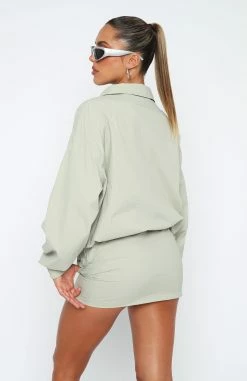 Off Duty Jacket Sage 11 Off Duty Jacket Sage -Outlet The Lounge Vibe Store 05.01.223152