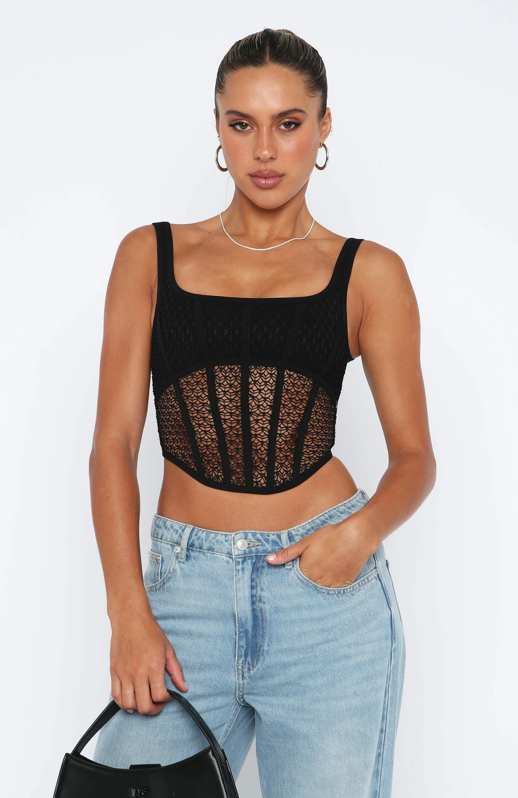 Let's Part Ways Bustier Black 2 Let's Part Ways Bustier Black - Image 2