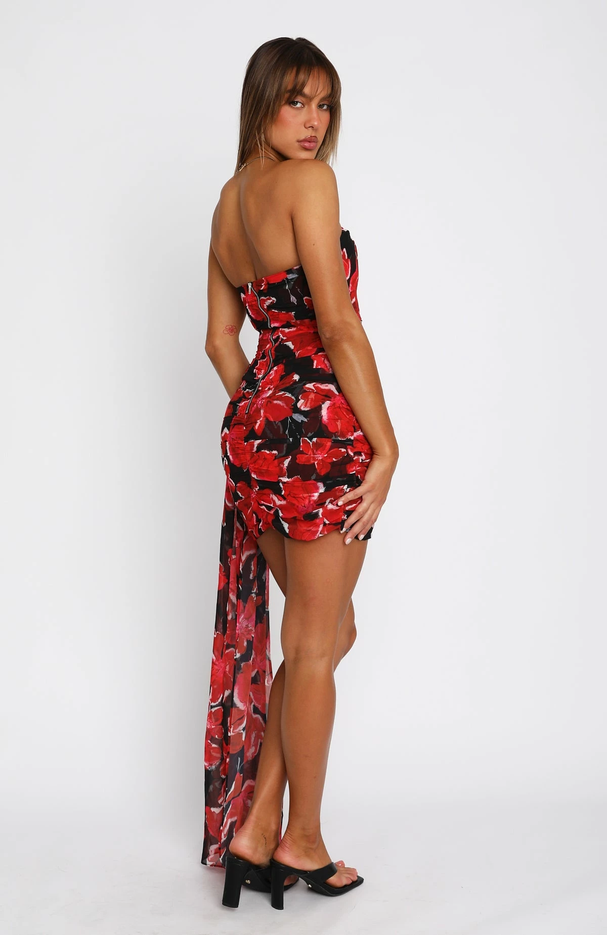 About Damn Time Mini Dress Black Wildflower 5 About Damn Time Mini Dress Black Wildflower - Image 5