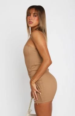 Fallen Angel Mini Dress Beige -Outlet The Lounge Vibe Store 05.04.2324024