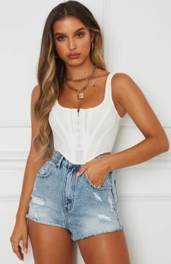 Bad Gal Bustier White -Outlet The Lounge Vibe Store 06.02.201334