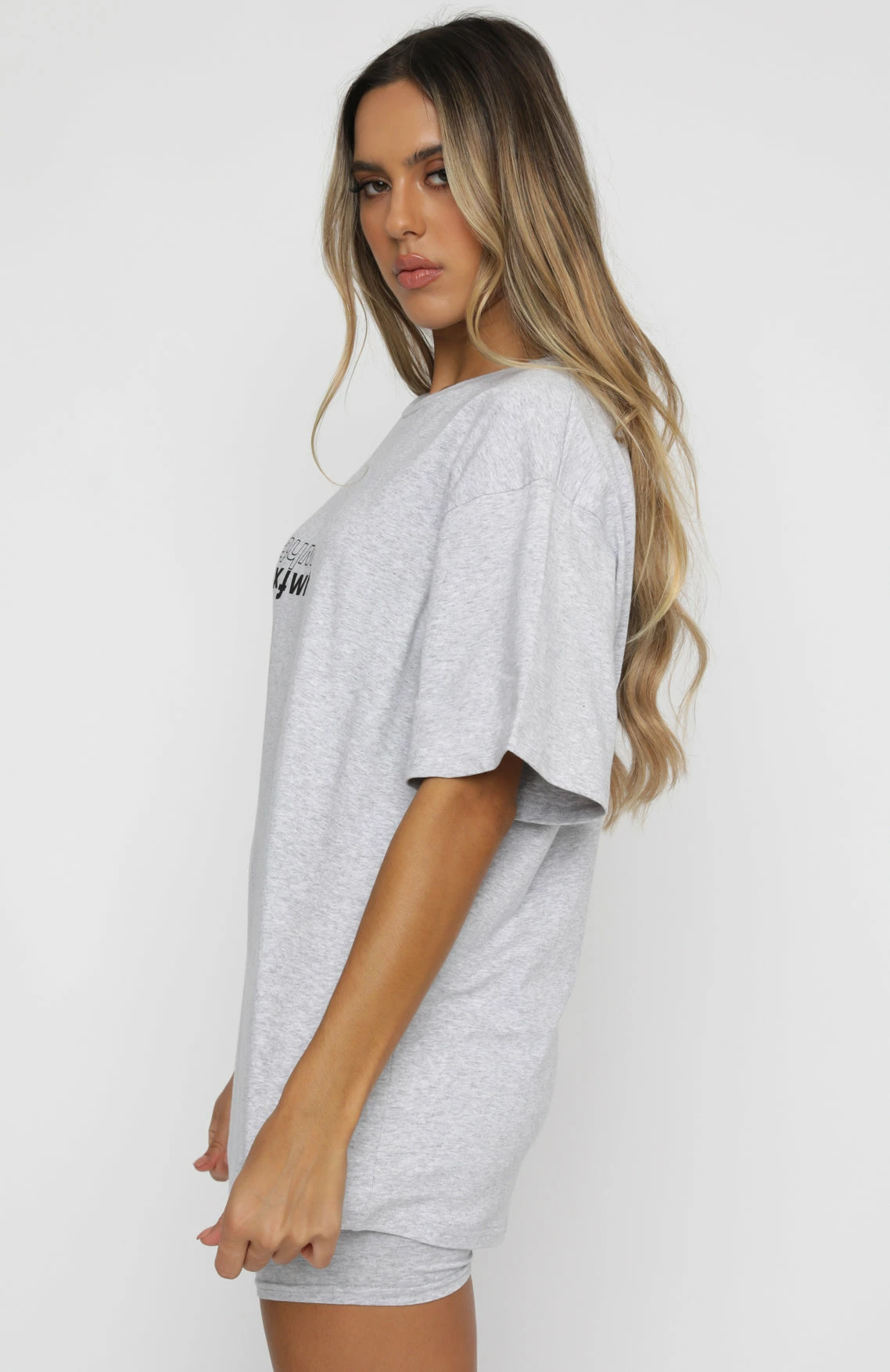 Catching Feelings Tee Grey Marle 3 Catching Feelings Tee Grey Marle - Image 3