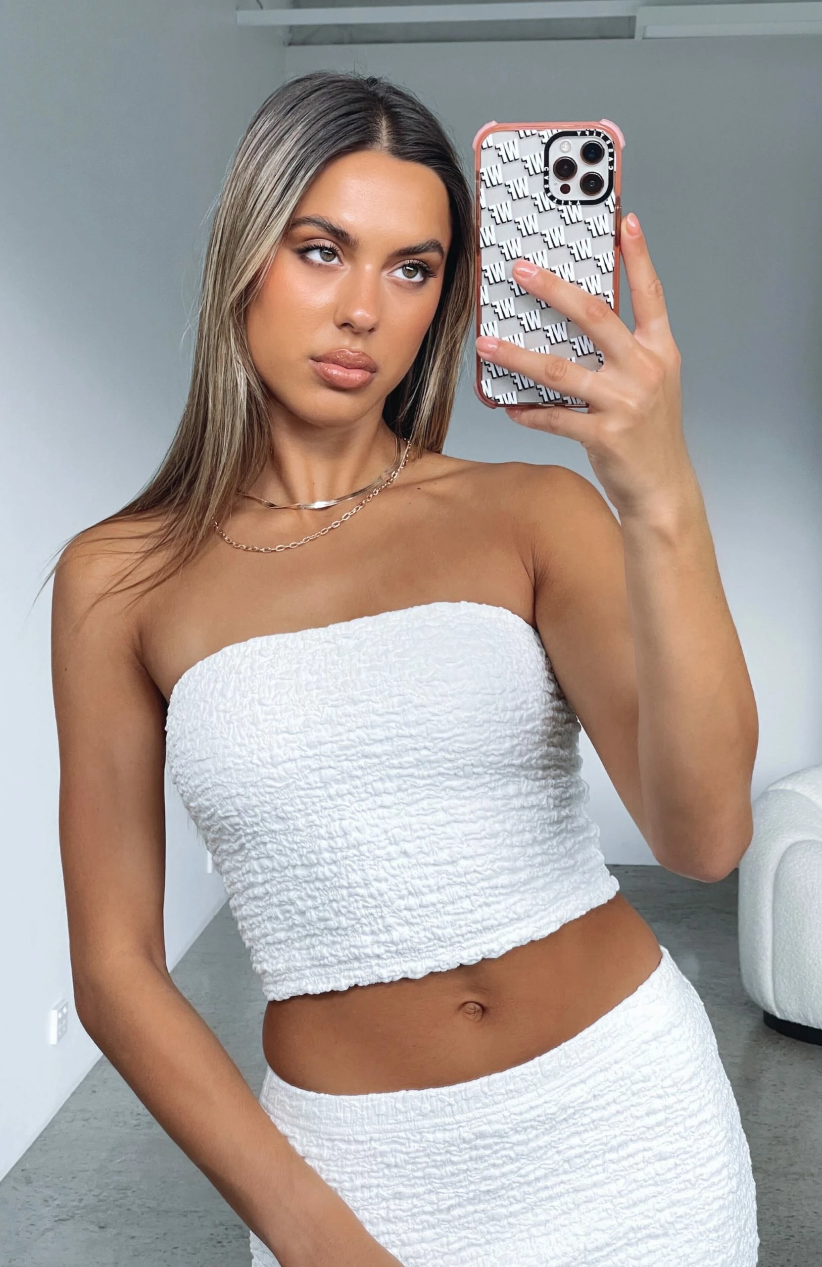 Down To Business Crop Top Off White 1 Down To Business Crop Top Off White
