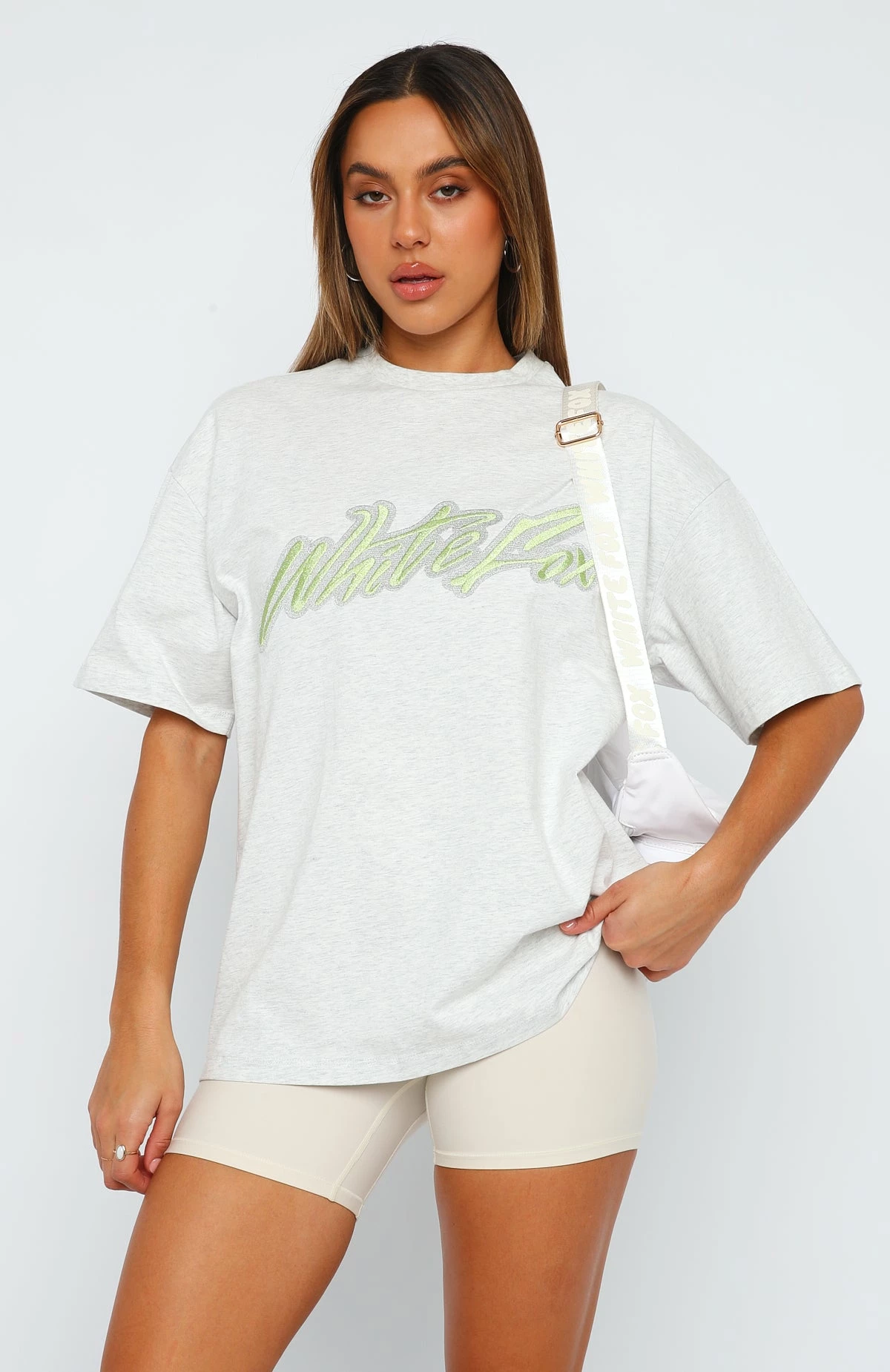Catch You Out Oversized Tee Grey Marle 2 Catch You Out Oversized Tee Grey Marle - Image 2