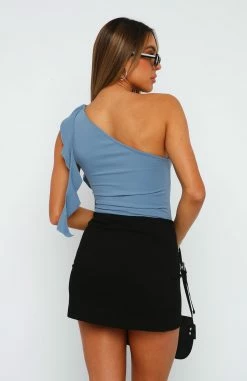 Give You Love One Shoulder Bodysuit Steel 12 Give You Love One Shoulder Bodysuit Steel -Outlet The Lounge Vibe Store 07.07.2302311