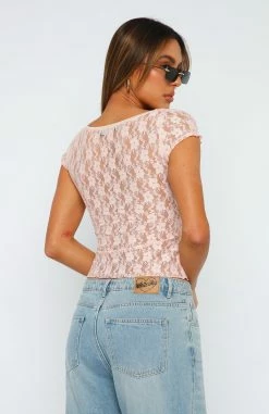 Save A Dance Lace Top Soft Pink 8 Save A Dance Lace Top Soft Pink -Outlet The Lounge Vibe Store 07.07.2324286