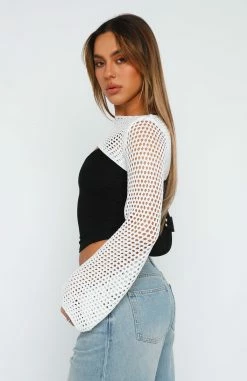 Keep On Walking Knit Bolero White -Outlet The Lounge Vibe Store 07.07.2324371