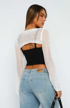 Keep On Walking Knit Bolero White -Outlet The Lounge Vibe Store 07.07.2324373