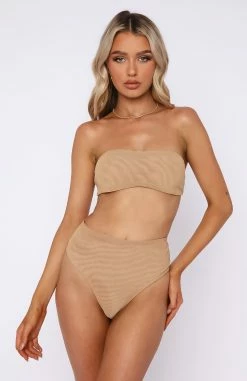 Secrets Out Mesh Bandeau Crop Nude -Outlet The Lounge Vibe Store 07.10.225198