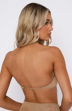 Secrets Out Mesh Bandeau Crop Nude -Outlet The Lounge Vibe Store 07.10.225215