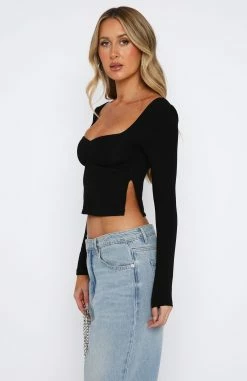 It's Not You Long Sleeve Top Black 7 It's Not You Long Sleeve Top Black -Outlet The Lounge Vibe Store 08.06.2331707