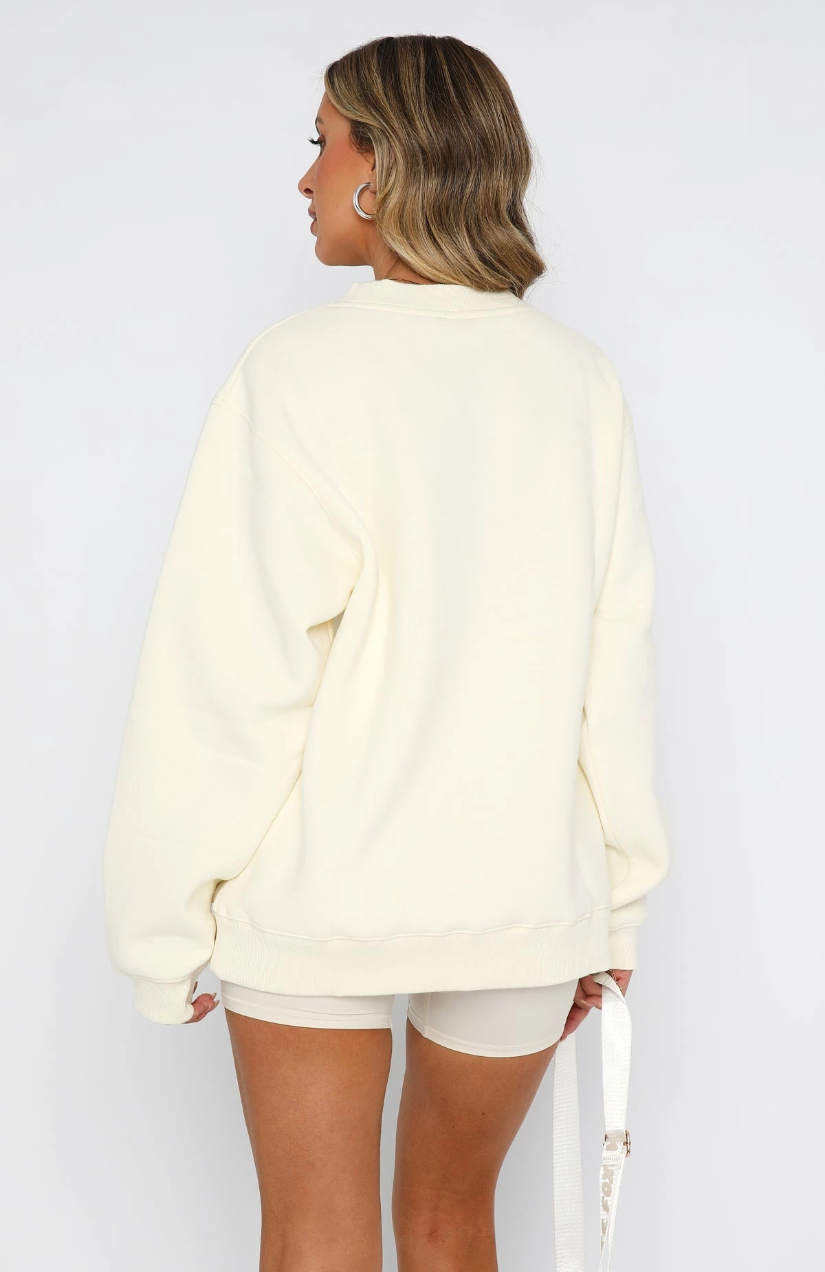 Take Me To Paris Oversized Sweater Cream 4 Take Me To Paris Oversized Sweater Cream - Image 4