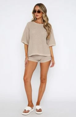 Amuse Me Shorts Oat -Outlet The Lounge Vibe Store 08.06.2332116