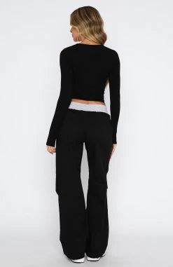 Girl Next Door Low Rise Pants Black 8 Girl Next Door Low Rise Pants Black -Outlet The Lounge Vibe Store 08.06.2332217